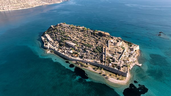 Spinalonga, the fortress in Mirabello Gulf